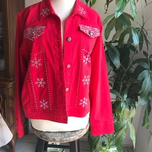 Casolas women’s jacket  red sz L.